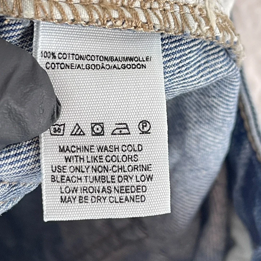 We the Free People Blue Denim A-Line Jean Skirt‎ Womens 100% Cotton Size 26